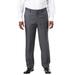 Men's Big & Tall KS Signature Easy Movement® Plain Front Expandable Suit Separate Dress Pants by KS Signature in Grey (Size 44 40)