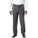 Men's Big & Tall KS Signature Easy Movement® Plain Front Expandable Suit Separate Dress Pants by KS Signature in Grey (Size 46 40)