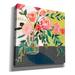 Epic Graffiti 'Quirky Bouquet I' By Victoria Borges, Canvas Wall Art, 12"X12" Canvas, Solid Wood in Green | 18 H x 18 W x 0.5 D in | Wayfair