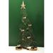 Exotic India 26" Handmade Candle Stand w/ The Shape Of X-Mas Tree Brass in Yellow | 26 H x 12 W x 5 D in | Wayfair HLA315