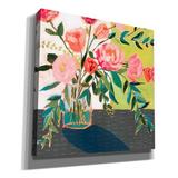 Epic Graffiti 'Quirky Bouquet I' By Victoria Borges, Canvas Wall Art, 12"X12" Canvas, Solid Wood in Green | 12 H x 12 W x 0.75 D in | Wayfair