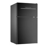 Frestec 3.0 Cu.ft Compact Refrigerator w/ Freezer, 2 Door Mini Fridge w/ 2 Rolling Wheels 37Db Quiet, Led Lights, 7- Settings Mechanical Thermostat | Wayfair