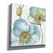 Red Barrel Studio® 'My Greenhouse Flowers II' By Lisa Audit, Canvas Wall Art Canvas, Solid Wood in Blue | 18 H x 18 W x 0.5 D in | Wayfair