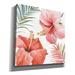 Bayou Breeze 'Tropical Blush III' By Lisa Audit, Canvas Wall Art Canvas, Solid Wood in Red | 12 H x 12 W x 0.75 D in | Wayfair