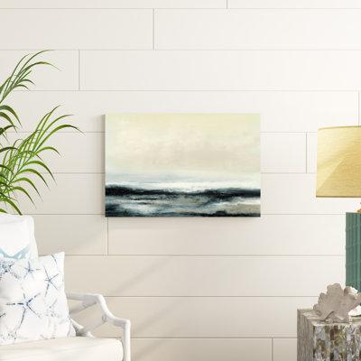 Rosecliff Heights Ocean Tide II by Sharon Gordon - Wrapped Canvas Painting Canvas | 20 H x 30 W x 1.25 D in | Wayfair