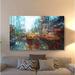 Winston Porter Times Square Reflections by Mark Lague - Wrapped Canvas Painting Print Metal in Blue | 40 H x 60 W x 1.5 D in | Wayfair