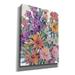 Red Barrel Studio® 'Spring In Bloom II' By Tim O'toole, Canvas Wall Art, 40"X54" Plastic in Indigo/Orange | 34 H x 26 W x 1.5 D in | Wayfair