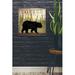 Loon Peak® Take A Hike Bear Black Bear Stout by Ryan Fowler - Unframed Graphic Art Plastic/Acrylic | 24 H x 24 W x 0.2 D in | Wayfair