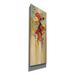 Red Barrel Studio® Tall Autumn Flowers II by Silvia Vassileva - Wrapped Canvas Painting Canvas in White | 36 H x 12 W x 1.5 D in | Wayfair