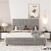 Everly Quinn Kulendran Queen Tufted Storage Platform Bed Wood & /Upholstered/Velvet in Gray | 48.6 H x 62.2 W x 82.2 D in | Wayfair