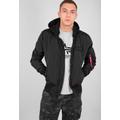 Alpha Industries Jacke "MA-1 TT Hood" Herren black/black, Gr. XXL, Nylon