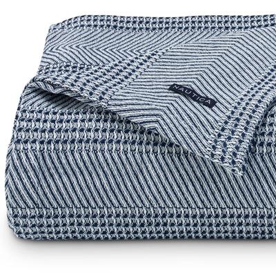 Chevron Navy King Blanket