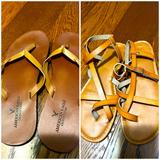 American Eagle Outfitters Shoes | 2 Pair Leather Sandals Size 8 | Color: Brown/Tan | Size: 7.5