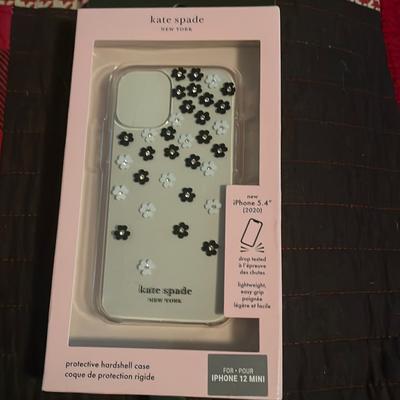 Kate Spade Accessories | Kate Spade Iphone 12 Mini 5.4 Phone Case Nwt | Color: Tan/Gray | Size: Iphone 12 Mini 5.4