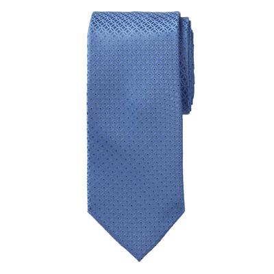 Men's Big & Tall KS Signature Extra Long Classic Geo Tie by KingSize in Pale Blue Geo Necktie