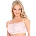 Plus Size Women's Lace Wireless Cami Bra by Comfort Choice in Shell Pink (Size 48 DD)