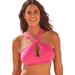 Plus Size Women's Expert Multi-Way Bikini Top by Swimsuits For All in Coral Pink (Size 14)