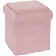 Home Deco Kids - Coffre Pouf Pliable Brique Rose