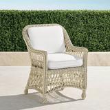 Set of 2 Hampton Dining Arm Chair in Ivory Finish - Resort Stripe Seaglass - Frontgate