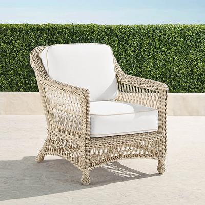 Hampton Lounge Chair in Ivory Wicker - Standard, Olivier Sand - Frontgate