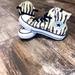 Converse Shoes | Girls Converse Chuck Taylor’s Zebra Print Size 11 In Great Condition | Color: Black/Cream | Size: 11g