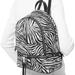 Michael Kors Bags | Michael Kors Rhea Zip Medium Backpack Black White Logo Zebra Travel Bagnwt | Color: Black/White | Size: Os