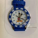 Disney Toys | Disney Kids Mickey Mouse Stainless Steel Time Teacher Watch | Color: Blue | Size: Os