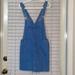 Zara Dresses | Denim Overall Mini Dress | Color: Blue | Size: M