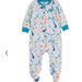 Nike Pajamas | Baby Nike Swoosh Microfleece Sleep & Play Size 9 Months | Color: Blue/White | Size: 9mb