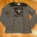 American Eagle Outfitters Shirts | American Eagle Long Sleeve Logo T-Shirt | Color: Black/Gray | Size: M
