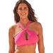 Plus Size Women's Expert Multi-Way Bikini Top by Swimsuits For All in Coral Pink (Size 20)