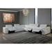 Upholstered 3-Power Reclining 8PC /w 2-Consoles Leather Sectional Sofa