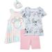 Disney Matching Sets | Disney’s Minnie Mouse Pink & Yellow A-Line Dress 4 Pcs Set Baby Girls | Color: Pink/Yellow | Size: Various