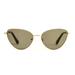 J. Crew Accessories | J. Crew Uv Cat Eye Metal Sunnies. Green And Gold. | Color: Gold/Green | Size: Os