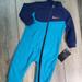 Nike One Pieces | Nike Infant's One-Piece Light Currant Blue Warm Up Suit In Size 12 Months. | Color: Blue/Orange | Size: 12mb