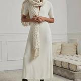 Anthropologie Dresses | Anthropologie Orla Henley Maxi Dress Dolan Left Coast Ivory | Color: Cream/White | Size: Xs