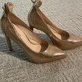 Nine West Shoes | Beautiful Metallic Gold High Heel Pumps | Color: Gold | Size: 8.5