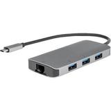 Rocstor Premium USB Type-C Hub with USB Type-A, Gigabit Ethernet & USB Type-C 100W Y10A255-A1