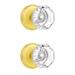 coolnews Single Dummy Door Knob Multipack in Yellow | 2.52 H x 2.52 W x 2.6 D in | Wayfair 242153078