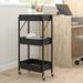 The Twillery Co.® Shotwell 31.3" H x 16.9" W Foldable Utility Cart w/ Wheels Metal in Black | 31.3 H x 16.9 W x 11 D in | Wayfair