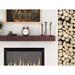 Dogberry Collections Modern Farmhouse Fireplace Shelf Mantel, Wood in Brown | 5.5 H x 36 W x 6.25 D in | Wayfair m-farm-3662-mhog-none