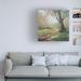 Red Barrel Studio® Sandra Iafrate 'Path To The Tree II' Canvas Art Canvas, Wood in Brown/Green | 35 H x 35 W x 2 D in | Wayfair