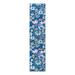 Blue/Navy 31 x 0.5 in Area Rug - Andover Mills™ Holle Floral Navy Blue/Pink/Yellow Area Rug, Polypropylene | 31 W x 0.5 D in | Wayfair
