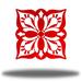 Dakota Fields Blossom Mandala Wall Décor Metal in Red | 24 H x 24 W x 0.06 D in | Wayfair 2A20B800AAD34C38BC6BE31B5FA91656