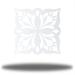 Dakota Fields Blossom Mandala Wall Décor Metal in White | 18 H x 18 W x 0.06 D in | Wayfair D3D46C2D93D24C47A0170B48C3D15F46