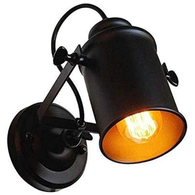 Goeco - Retro Industrielle Wandleuchte Schwarz Vintage Wandlampe Innen Industrielampe Strahler