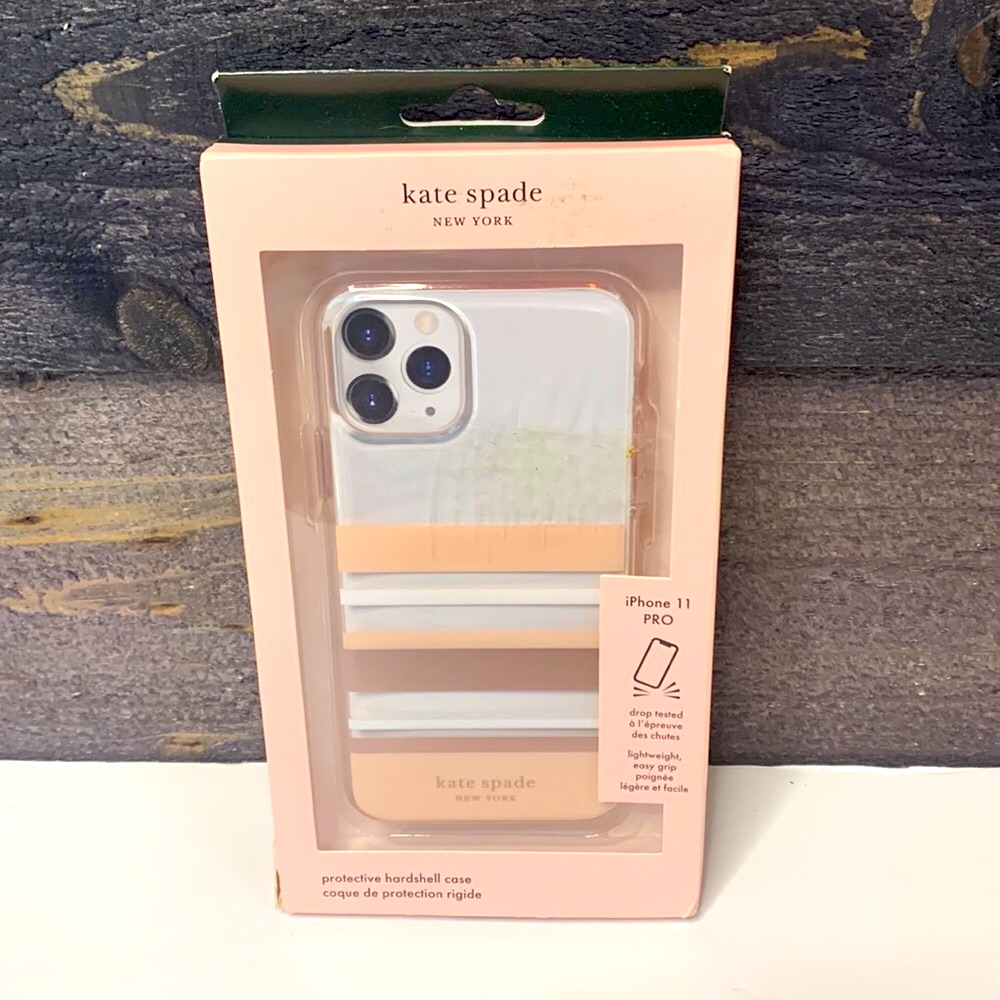 Kate Spade Cell Phones & Accessories | Kate Spade | Pink & White Protective Hardshell Cell Phone Case | Iphone 11 Pro | Color: Pink/White | Size: Iphone 11