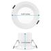 Luxrite 4" Commercial Selectable CCT New Construction LED Canless Recessed Lighting Kit in White | 5.05 H x 3.44 W in | Wayfair LR23948-4PK