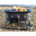 Lark Manor™ Aitan Az Patio Round Portable Camp Fire Pit In Black Steel in Black/Gray | 14.57 H x 17.72 W x 17.72 D in | Wayfair