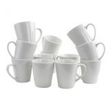 12 oz. Mug Set in White, Set of 12